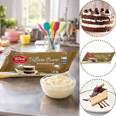 RECHEIO ARTESANAL CREME BUENO 1,01KG VABENE