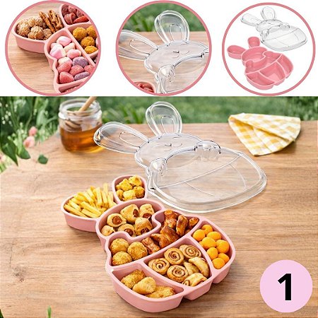 FONDUE CAKE BOX PETISQUEIRA COELHO PÁSCOA  ROSA  (BLUE STAR)