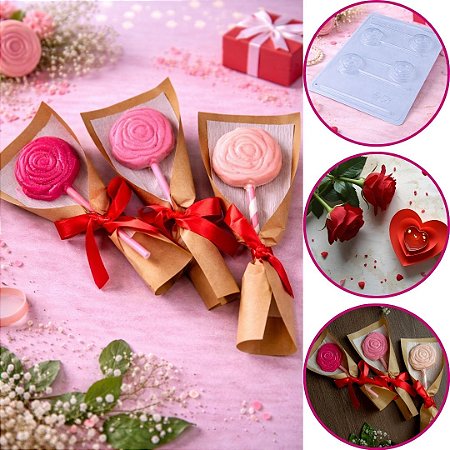 FORMA BWB PIRULITO ROSA SUSPIRO SIMPLES 10390 (BWB MAES NAMORADOS)