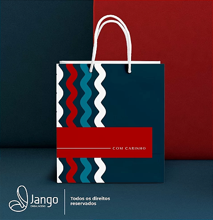 10 SACOLA PRESENTE GRANDE 32X26X23 POLO 1160 ( DIA DOS NAMORADOS JANGO 2026 ) OUTLET