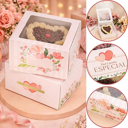 10 CAIXA C/ VISOR CORAÇÃO 200G PÉTALAS 2611 ( DIA DAS MÃES JANGO 2026 ) OUTLET