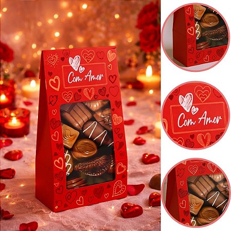 10 EMBALAGEM SACO PRACTICE M COM VISOR 12×6,5×23 COM AMOR 5964 ( DIA DOS NAMORADOS IDEIA 2026 )