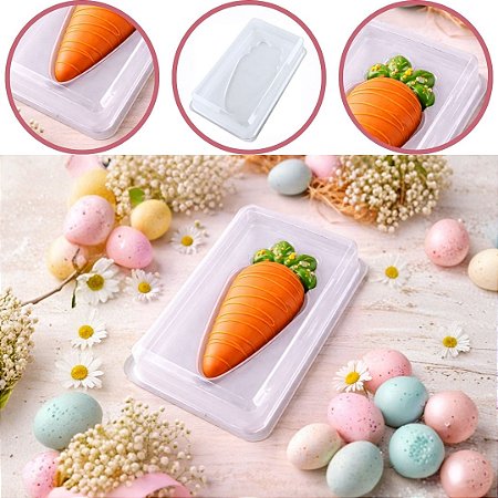 10 CAIXA P/ CENOURINHA  EMBALAGEM PASCOA CRISTAL BWB 14455