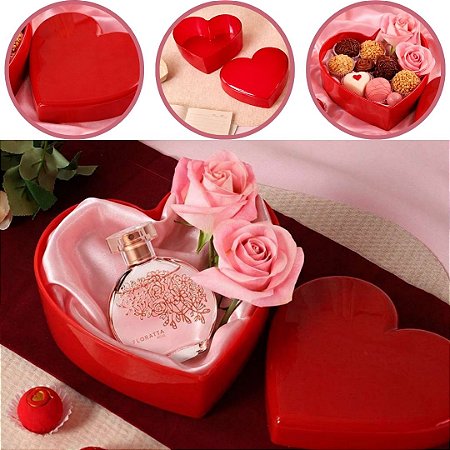 CAKE BOX CAIXA CORAÇÃO BOX 750ML VERMELHA SÓLIDO (BLUE STAR)