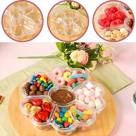 FONDUE CAKE BOX PETISQUEIRA FLOR  DE CORAÇÃO INCOLOR (BLUE STAR)