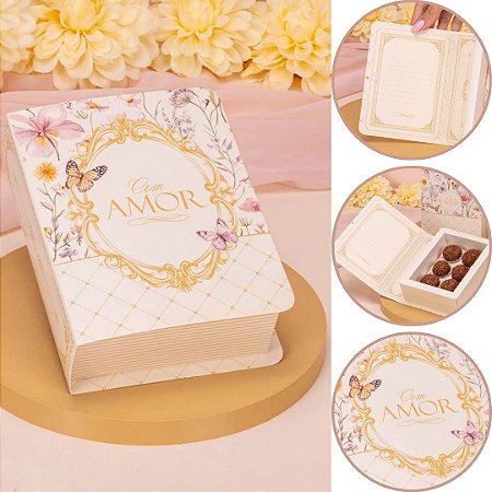 5 CAIXA LIVRO P/6 DOCES 4,5X11,8X15,8CM DOLCE VITA 5877 ( MÃES JANGO 2026 )