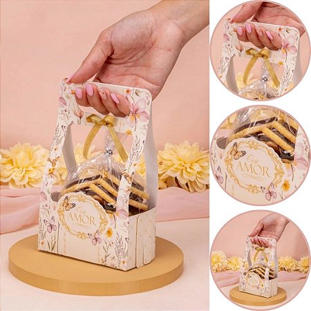 10 CAIXA SUPORTE P/ FLORES 20X6X12cm 5918 DOLCE VITA ( MÃES JANGO 2026 )