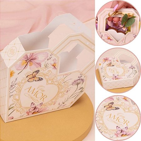 10 SACOLA CORAÇÃO 12,7X4X17cm 5895 DOLCE VITA ( MÃES JANGO 2026 )