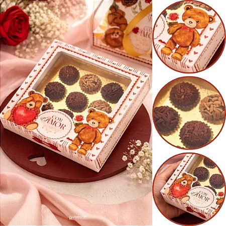 10 CAIXA P/9 DOCES C/ BERÇO 5X17X17CM 5957 DOLCE AMORE ( NAMORADOS JANGO 2026 ) 5878