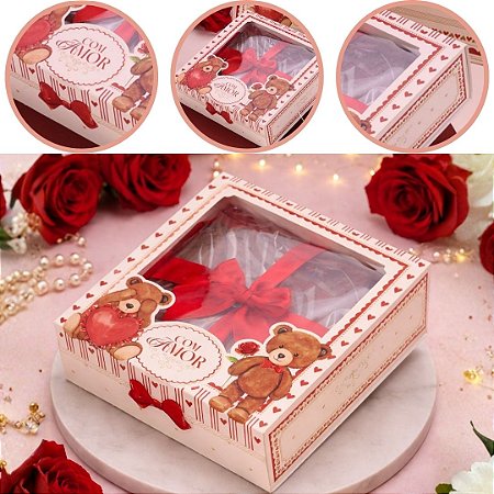 10 CAIXA P/ PRESENTE 5X17X17cm 5878 DOLCE AMORE ( NAMORADOS JANGO 2026 )