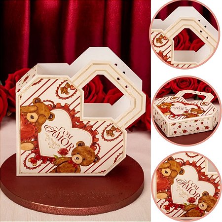 10 SACOLA CORAÇÃO 12,7X4X17cm 5894 DOLCE AMORE ( NAMORADOS JANGO 2026 )