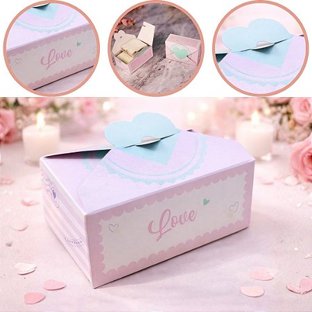 10 CAIXA ENVELOPE (06 DOCES) WITH LOVE 5x12x8 cm 4923 ( DIA DAS MÃES IDEIA 2026 ) OUTLET