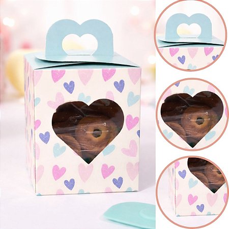 10 CAIXA MALETA CORAÇÃO AMOR EM CORES 4379 ( DIA DAS MÃES IDEIA 2026 ) OUTLET