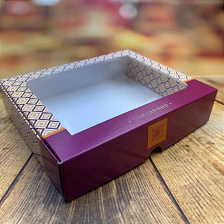 10 CAIXAS PARA 20 DOCES COM VISOR VIOLETA DETALHES ( DIA DAS MÃES JANGO 2026 ) OUTLET