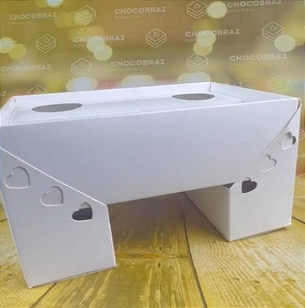05 KIT CAIXA MESINHA FONDUE BRANCA ( KB ) ( DIA DOS NAMORADOS IDEIA 2026 ) OUTLET