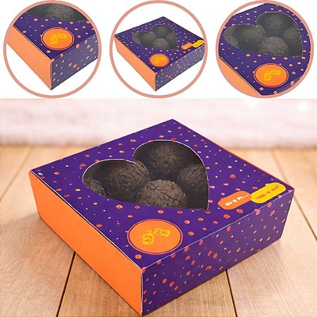 10 CAIXA P/ 9 DOCES C/ VISOR CORAÇÃO EU E VOCÊ ID2524 ( DIA DOS NAMORADOS IDEIA ) OUTLET