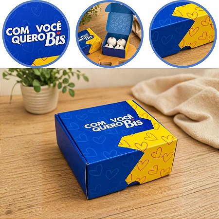 10 CAIXA (04 DOCES) QUERO BIS 4x8x8 cm 4935 ( DIA DOS NAMORADOS IDEIA ) OUTLET