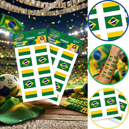 12 TATUAGEM DE PELE TORCEDOR COPA ( FESTCOLOR)