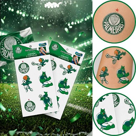 12 TATUAGEM DE PELE PALMEIRAS ( FESTCOLOR)