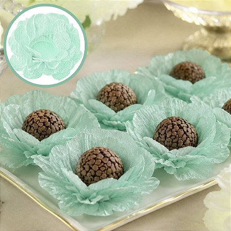 40 FORMINHAS PARA DOCES FINOS CREPOM VERDE