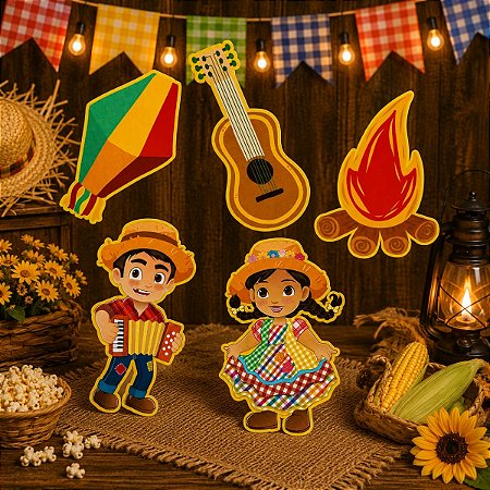 5 DECORACÕES DE PAREDE NOSSO ARRAIA 6029 IDEIA ( FESTA JUNINA 2026 ) BALANÇO OK