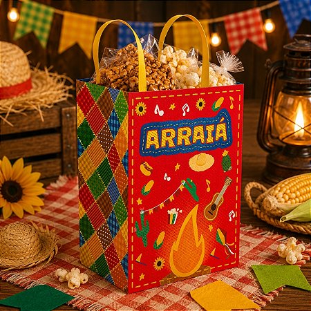 10 SACOLA PP NOSSO ARRAIA 6025 IDEIA ( FESTA JUNINA 2026 )
