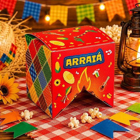 10 CAIXA BANDEIROLA NOSSO ARRAIA 6020 IDEIA ( FESTA JUNINA 2026 )