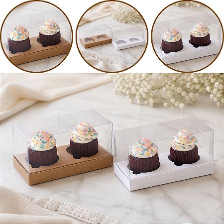 10 CAIXA DUPLA FACE P/ 2 CUPCAKE 4819 (IDEIA)