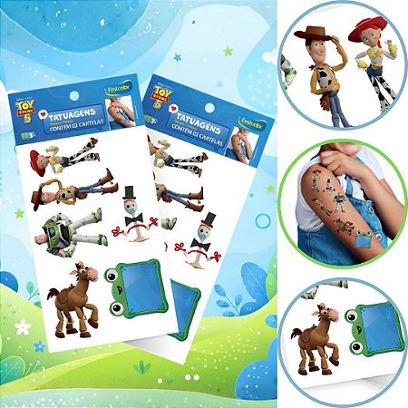12 TATUAGEM DE PELE TOY STORY (FESTCOLOR)
