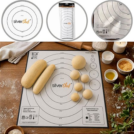 TAPETE FIBRA DE VIDRO E SILICONE QUADRADO 33cm X 33cm  (SILVER PLASTIC)