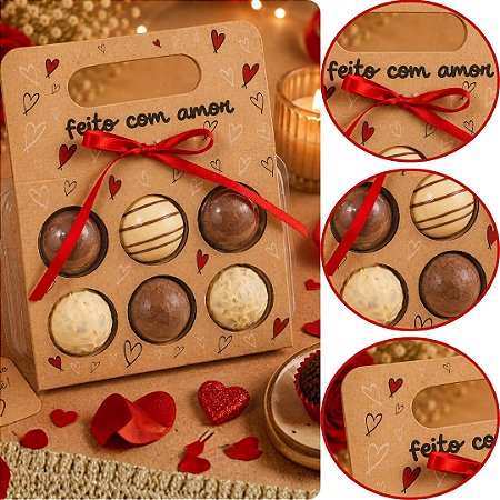 10 MALETA BLISTER (06 DOCES) AMOR DOCE 4541 ( DIA DOS NAMORADOS IDEIA 2026 ) OUTLET
