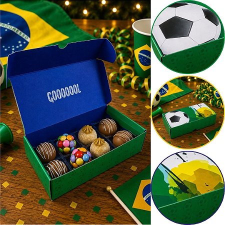 10 EMBALAGEM P/9 DOCES GOL 4007( COPA DO MUNDO 2026 ) IDEIA OUTLET