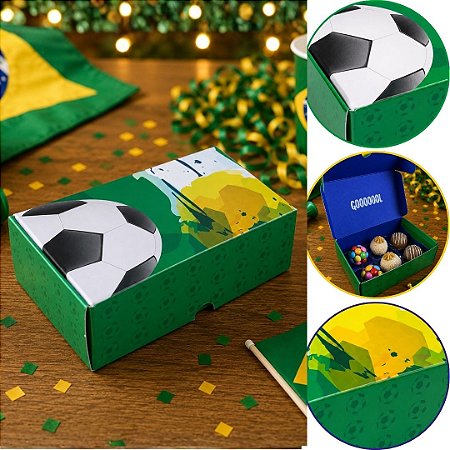 10 EMBALAGEM P/ 06 DOCES GOL 4004 ( COPA DO MUNDO 2026 ) IDEIA OUTLET