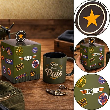 10 CAIXA P/ CANECA 10X10X12 DIA DOS PAIS POP-UP 4797 ( DIA DOS PAIS ) OUTLET