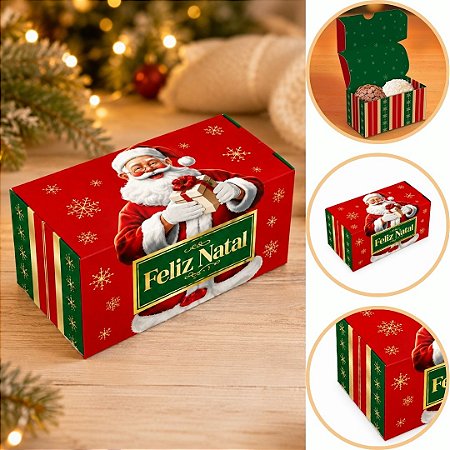 10 CAIXA P/ 2 DOCES DE NATAL 8X4X4 6171 ( NATAL IDEIA 2026 )