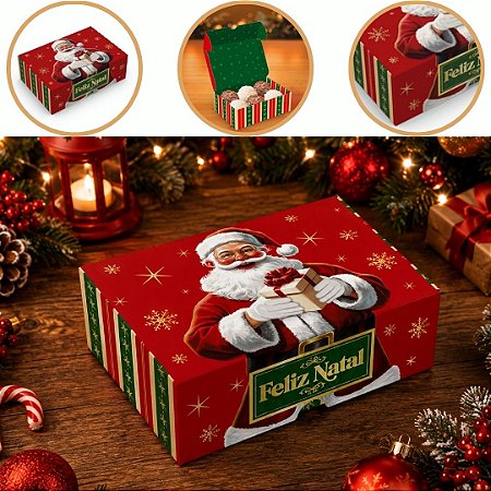 10 CAIXA P/ 6 DOCES DE NATAL 12X8X4 6173 ( NATAL IDEIA 2026 )
