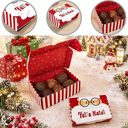 10 CAIXA P/ 6 DOCES DE NATAL 12X8X4 DIVERTIDO 6253 ( NATAL IDEIA 2026 )