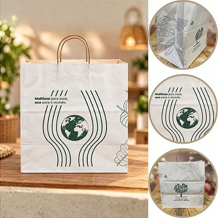 10 SACOLA CHECKOUT EXTRA GG C/REFORCO 33X22X35CM PA00783 (PLUMA)