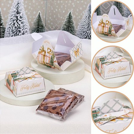 10 CAIXA PARA BROWNIE 7x7cm ACREDITAR 6246 (JANGO NATAL 2026)