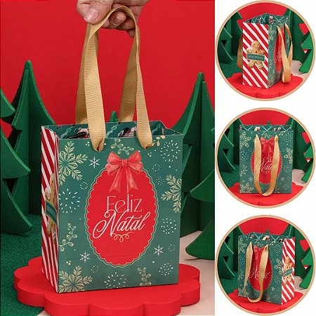 10 MINI SACOLA 16x7x13CM GRATIDÃO 5995 (JANGO NATAL 2026)