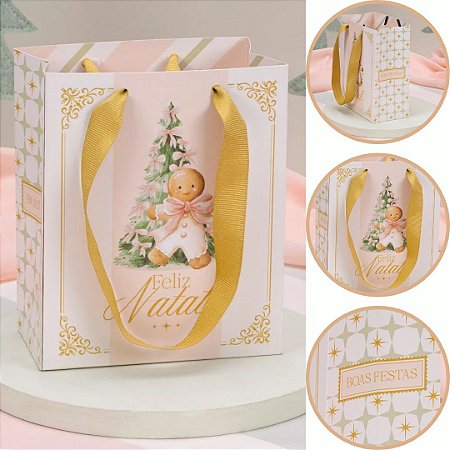 10 MINI SACOLA 16x7x13CM CUIDADO 5994 (JANGO NATAL 2026)