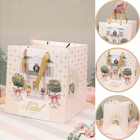 10 SACOLA GRANDE 27X23X26CM CUIDADO 5975 (JANGO NATAL 2026)