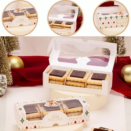 10 CAIXA COM VISOR PARA 9 BISCOITOS UNIÃO 6320 (JANGO NATAL 2026)