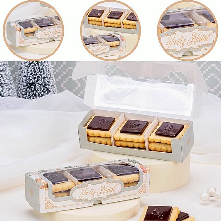 10 CAIXA COM VISOR PARA 9 BISCOITOS ACREDITAR 6315 (JANGO NATAL 2026)