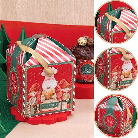 5 CAIXA COROA PARA PANETONE DE 500g GRATIDÃO 6403 (JANGO NATAL 2026)