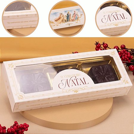10 CAIXA PARA BLISTER 3 PÃES DE MEL VERDADEIRO NATAL 6439 (JANGO NATAL 2026) 6539