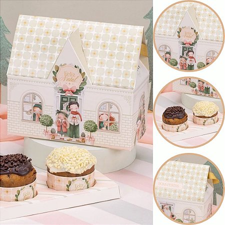 5 CASINHA COM ALÇAS PARA 2 MINI PANETONES CUIDADO 6098 (JANGO NATAL 2026)