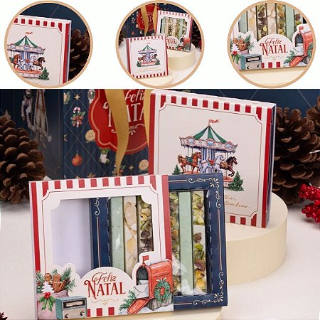 10 CAIXA PARA PALITOS DE CHOCOLATE MEMÓRIAS 6199 (JANGO NATAL 2026)