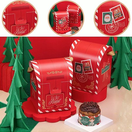 5 CAIXA CORREIO PARA MINI PANETONE GRATIDÃO 6323 (JANGO NATAL 2026)