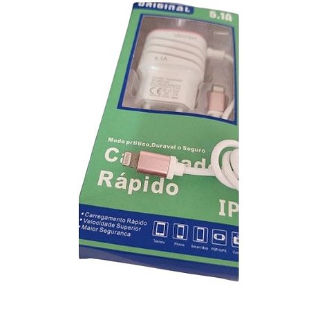 Carregador Turbo 5.1A Tipo-C .  Triple porto